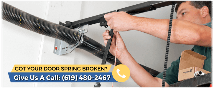 Broken Garage Door Spring Coronado CA